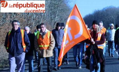 Troisième jour de grève chez SCA Tissue France à Arrabloy