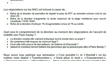Biologie Servier fait sa première distribution de tracts aux salariés