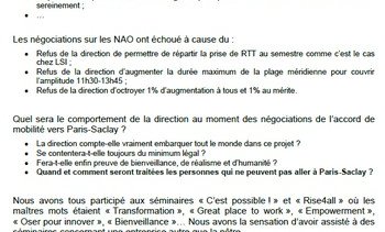 Biologie Servier fait sa première distribution de tracts aux salariés
