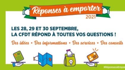 Les réponses à emporter du 28 au 30 septembre