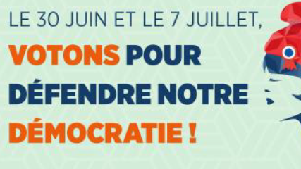 Votons pour défendre notre DEMOCRATIE !