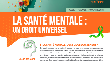 LA SANTÉ MENTALE : UN DROIT UNIVERSEL