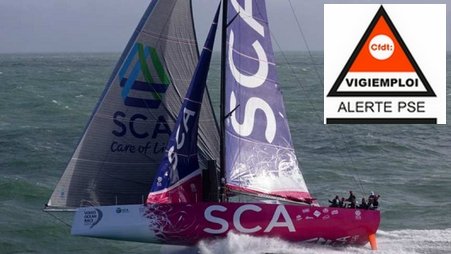 SCA remporte la 8ème étape de la Volvo Ocean Race. La CFDT lui lance un défi !