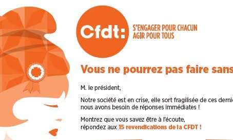 15 revendications CFDT adressées au Président