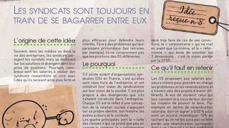 Idée Reçue N°8 : Les syndicats sont toujours en train de se bagarrer entre eux.
