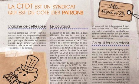 Idée reçue N°23 : La CFDT est un syndicat qui est du coté des patrons.