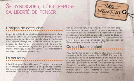 Idée reçue N°19 : Se syndiquer, c'est perdre sa liberté de (...)