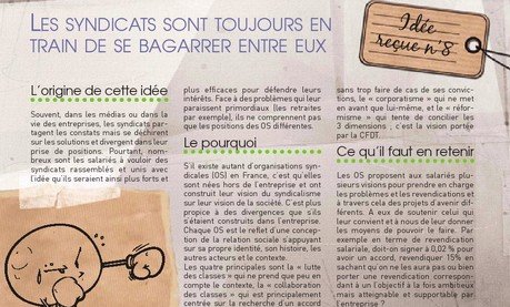 Idée Reçue N°8 : Les syndicats sont toujours en train de se bagarrer entre eux.