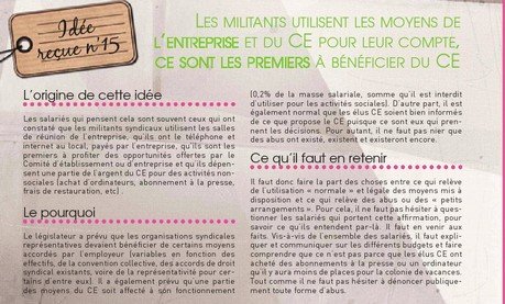 Idée reçue N°15 : Les militants utilisent les moyens de l'entreprise et&nbsp;(…)