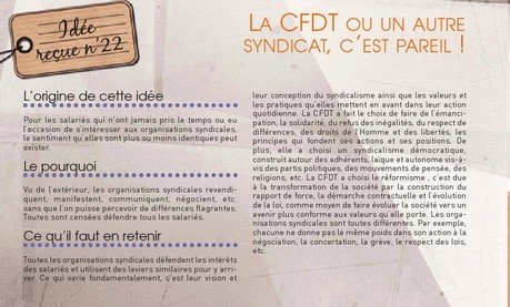 Idée reçue N°22 : La CFDT ou un autre syndicat, c'est pareil (...)