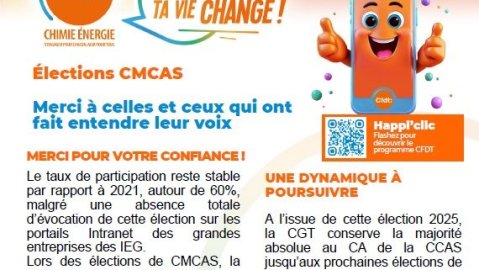 Election CMCAS : Remerciements