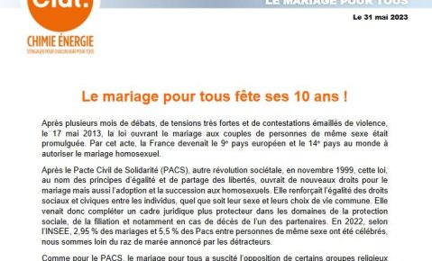 Le mariage pour tous fête ses 10 ans !