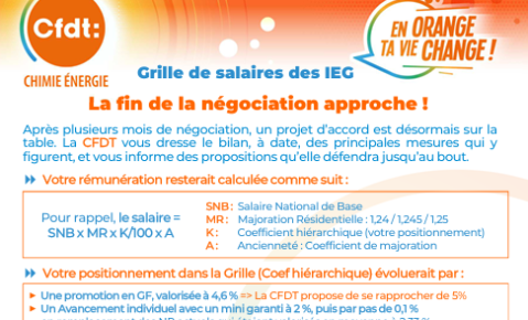 Grille de salaires des IEG La fin de la négociation approche !