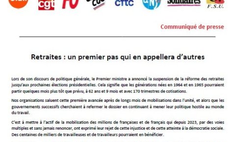Retraites : un premier pas qui en appellera d'autres