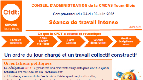 compte-rendu du CA CMCAS TOURS BLOIS du 3 juin