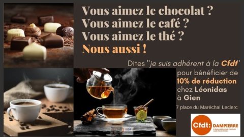10% de réduction chez léonidas à GIEN