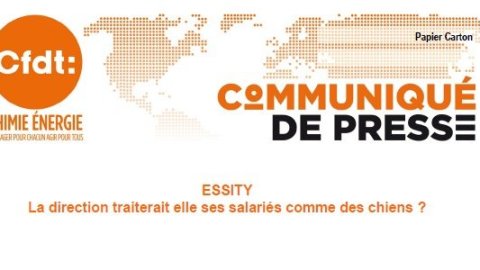[Communiqué de Presse] Essity : la direction traiterait elle ses salariés (…)