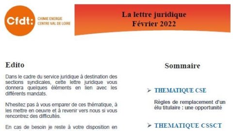 La lettre Juridique de Février