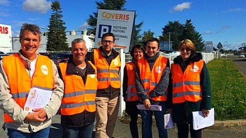 La CFDT à la rencontre des salarié(e)s de Coveris