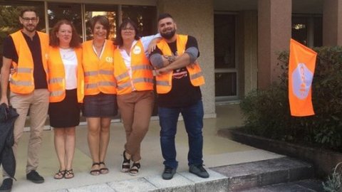 L'équipe CFDT Enedis sur le pont