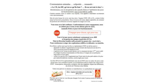 Expanscience : Mais que font les élus CE et DP ?