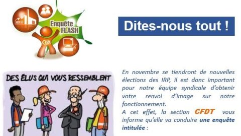 Tract " Enquête flash"