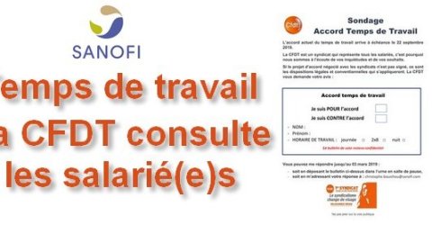 Accord temps de travail : La CFDT consulte les salarié(e)s