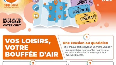 Election CMCAS : Vos loisirs, votre bouffée d'air