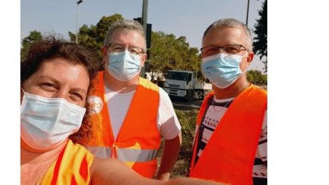 La section de Saint Laurent des Eaux participe à réponses à emporter