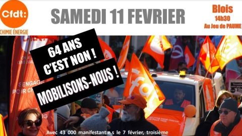 rendez-vous Samedi 11 Février : Contre le projet des retraites