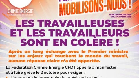 2 Octobre : ENSEMBLE Mobilisons-nous !
