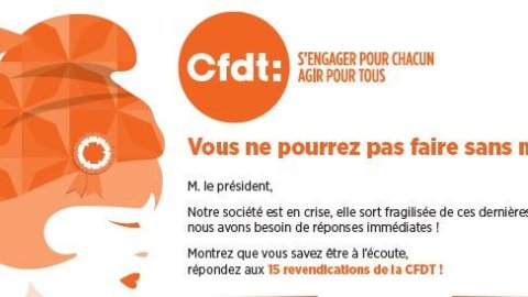 15 revendications CFDT adressées au Président