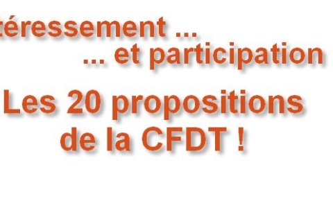 Concertation sur l'intéressement et la participation