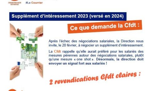 EDF SA : Supplément d'intéressement 2023
