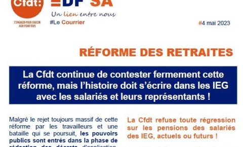 Réforme des retraites : l'histoire ne peut pas s'écrire dans les IEG (...)