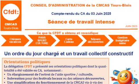 compte-rendu du CA CMCAS TOURS BLOIS du 3 juin