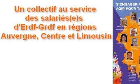 Le collectif CFDT d'Erdf et Grdf en régions Auvergne, Centre et (...)