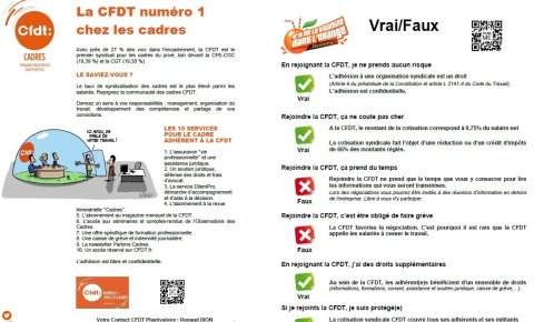 La CFDT s'adresse aux cadres de Plastivaloire