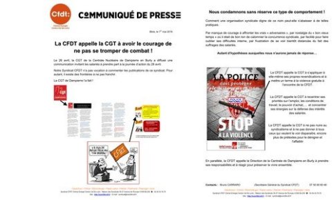 La CFDT appelle la CGT à avoir le courage de ne pas se tromper de combat (...)
