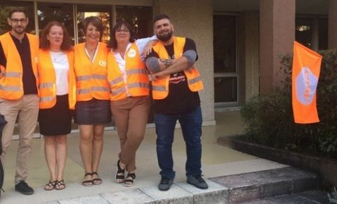 L'équipe CFDT Enedis sur le pont