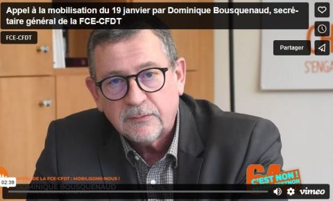 Appel à la mobilisation le 19 Janvier, par le SG de la Fédération Chime (...)