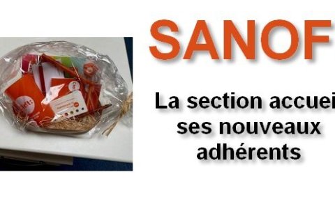 La CFDT Sanofi Amilly accueil ses nouveaux adhérents