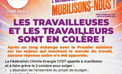 2 Octobre : ENSEMBLE Mobilisons-nous !