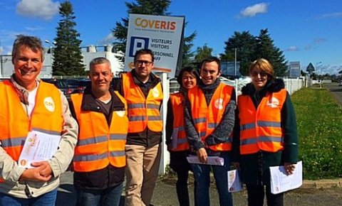 La CFDT à la rencontre des salarié(e)s de Coveris