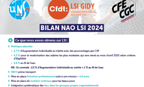 Bilan NAO LSI 2024