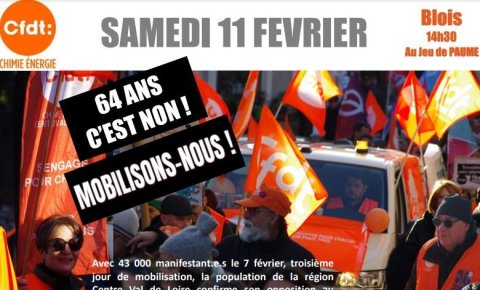 rendez-vous Samedi 11 Février : Contre le projet des retraites