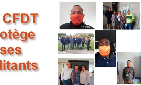 Des masques pour les militants