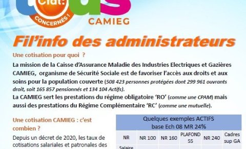 CAMIEG : fil'info des administrateurs