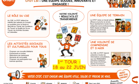 CFDT LSI : élections professionnelles