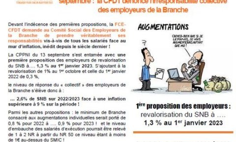 Début de négociation salariales : La CFDT dénonce l'irresponsabilité des (...)